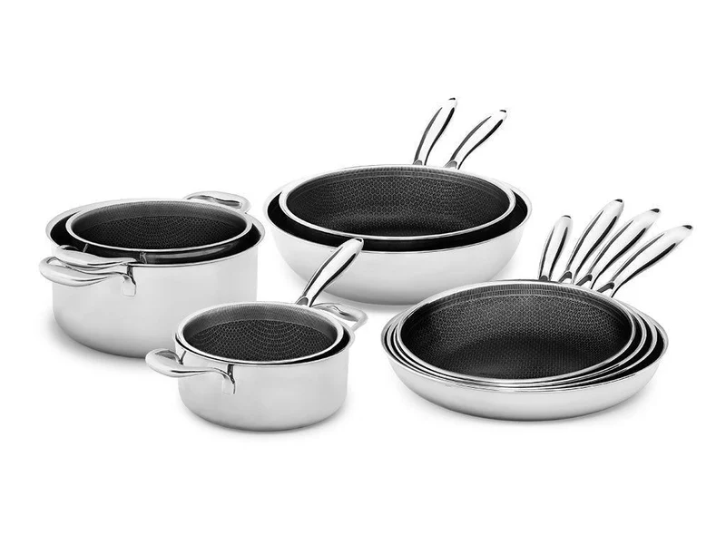 BATTERIE DE CUISINE - 10 PIÈCES