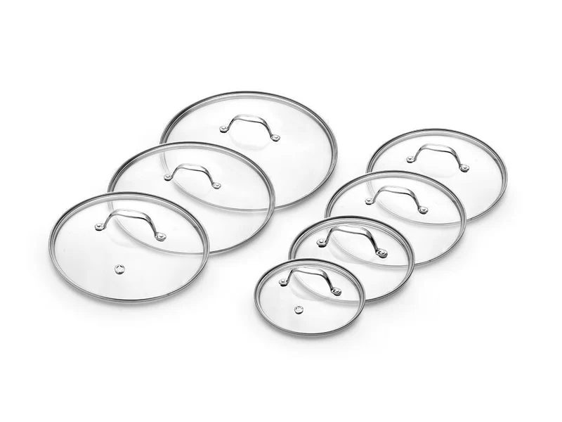 SET DE COUVERCLES EN VERRE 18/20/24/26/28/30/32 CM – 7 PIÈCES