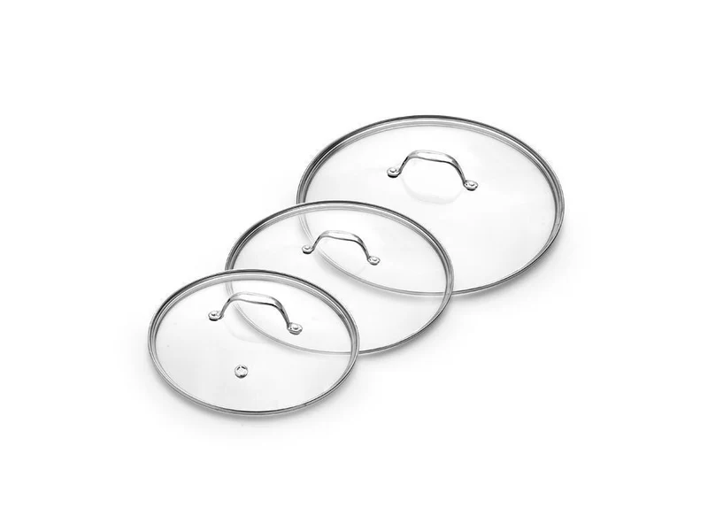 SET DE COUVERCLES EN VERRE 20/24/28 CM – 3 PIÈCES