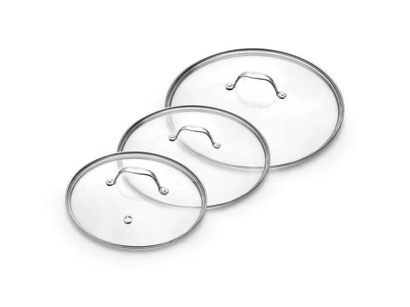 SET DE COUVERCLES EN VERRE 24/28/32 CM – 3 PIÈCES