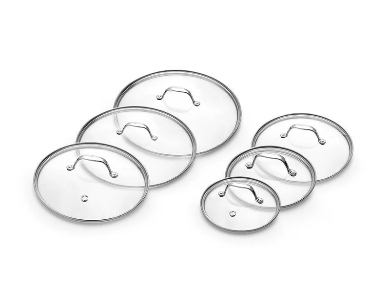 SET DE COUVERCLES EN VERRE 18/20/24/26/28/30 CM – 6 PIÈCES