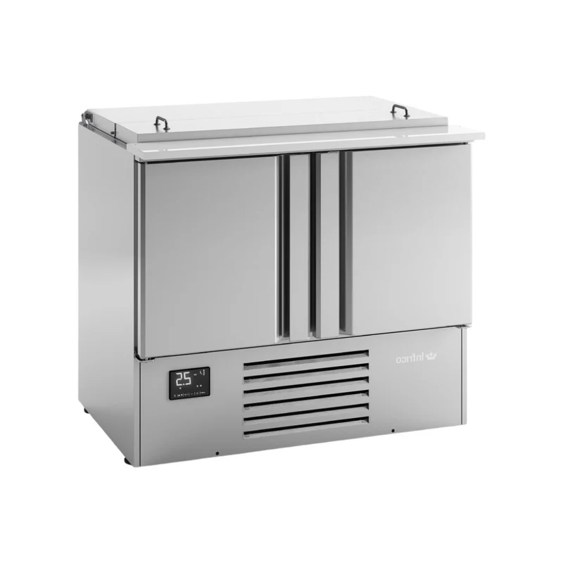 Saladette ouverte réfrigérée positive 2 portes - 355L