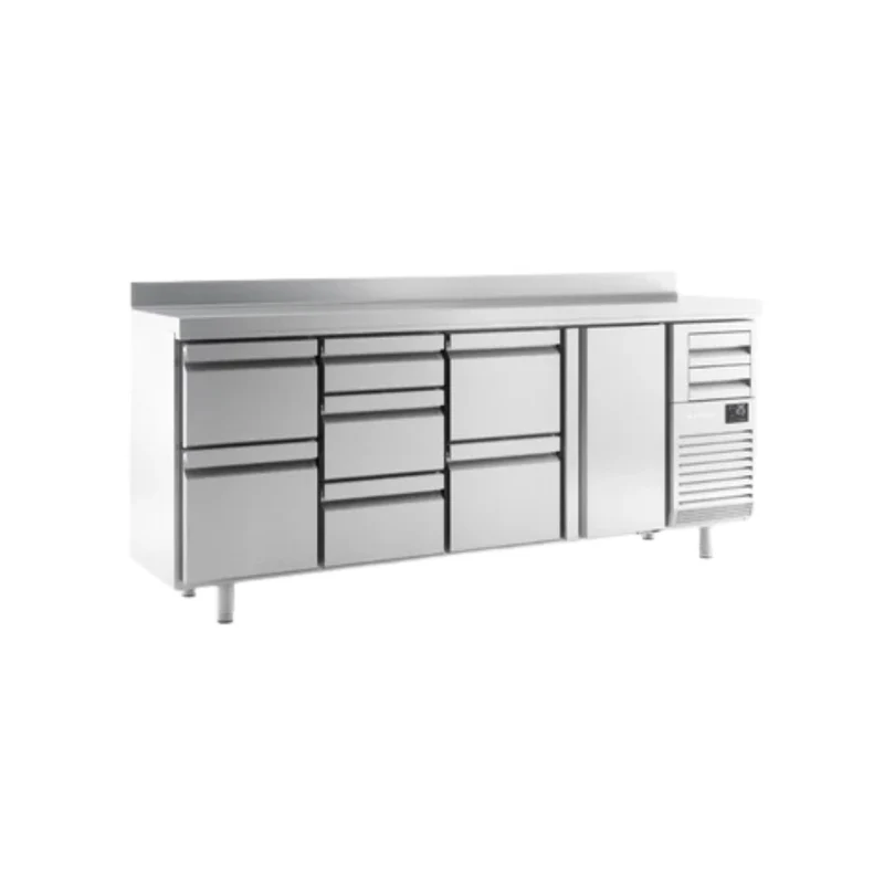 Arrière-bar réfrigéré positif 4 portes - 690L