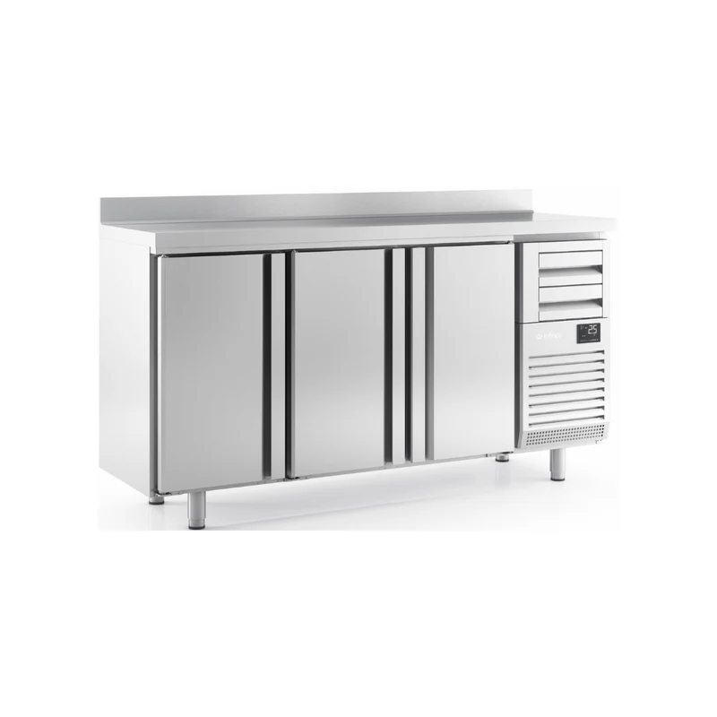 Arrière-bar réfrigéré positif 3 portes - 520L