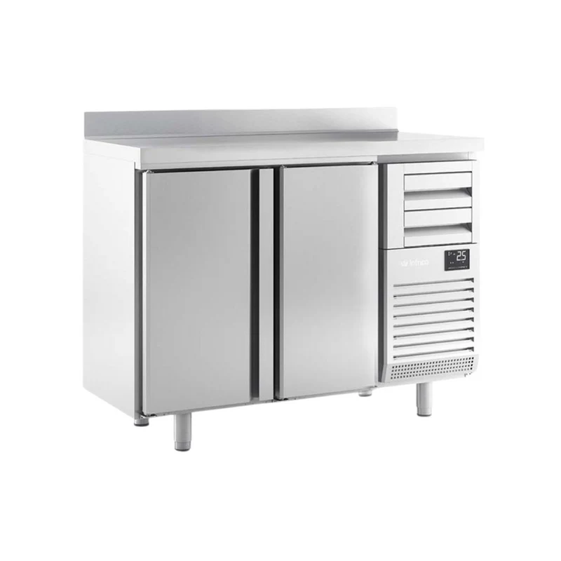 Arrière-bar réfrigéré positif 2 portes - 340L