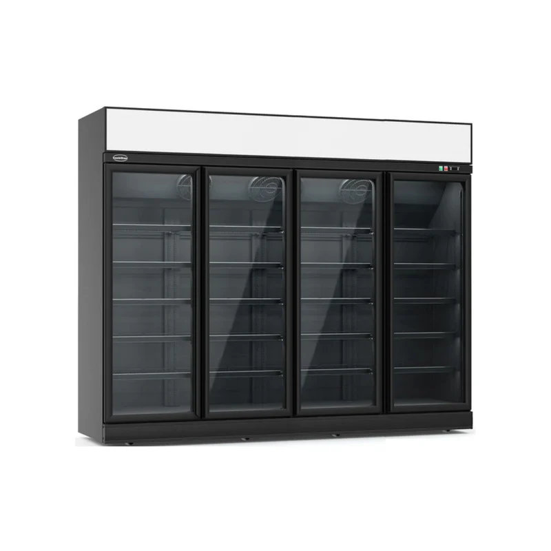 Vitrine réfrigérée 4 portes vitrées - 2060L