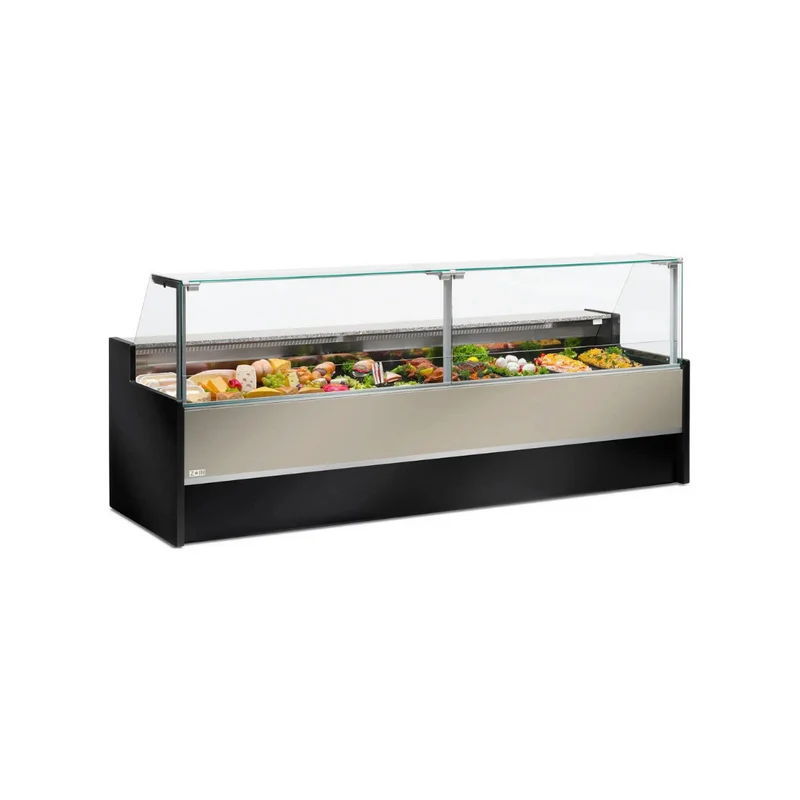 Vitrine réfrigérée ventilée avec réserve - MESETAS