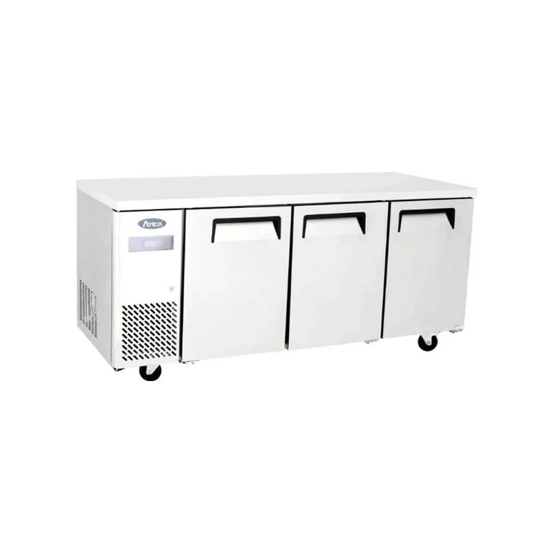 Table réfrigérée négative sans dosseret 3 portes - 470L