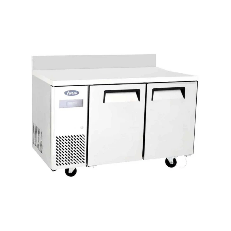 Table réfrigérée négative avec dosseret 2 portes - 370L