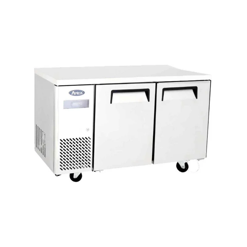 Table réfrigérée négative sans dosseret 2 portes - 370L