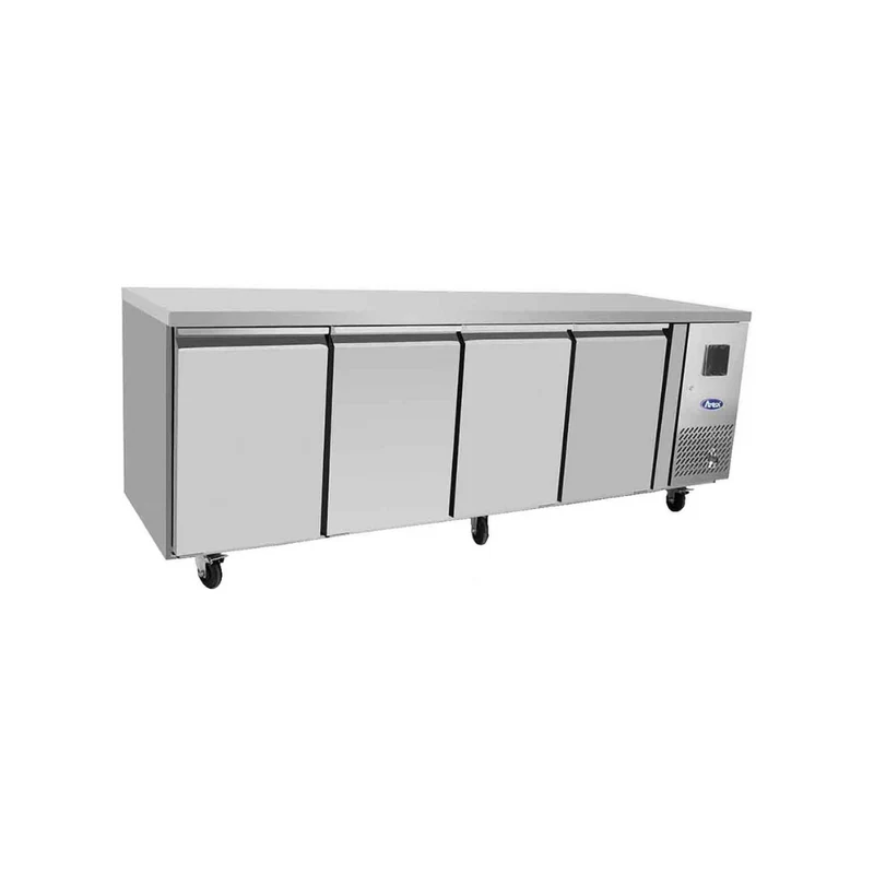 Table réfrigérée positive sans dosseret 4 portes - 560L