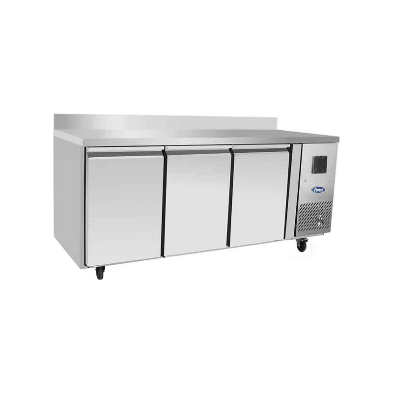Table réfrigérée positive avec dosseret 3 portes - 420L