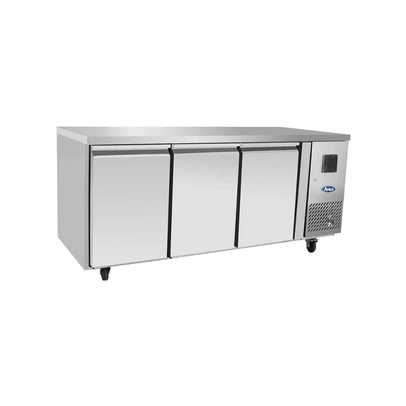 Table réfrigérée positive sans dosseret 3 portes - 420L