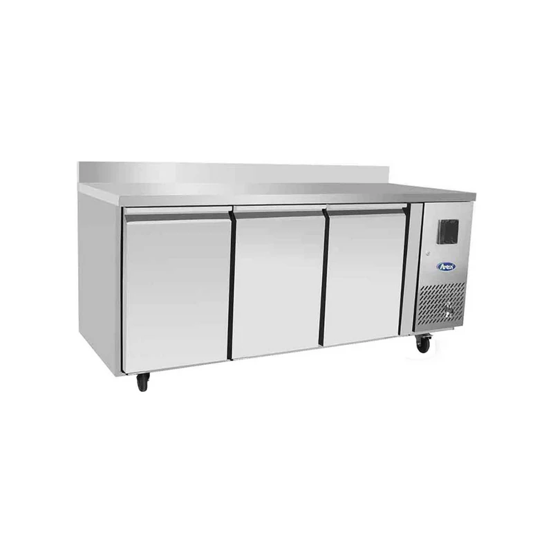 Table réfrigérée négative avec dosseret 3 portes - 350L