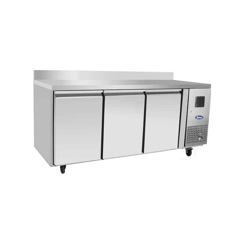 Table réfrigérée positive avec dosseret 3 portes - 350L