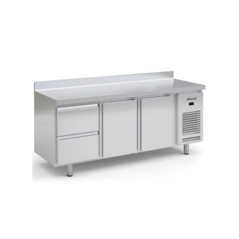 Table réfrigérée positive avec dosseret 3 portes - 400L