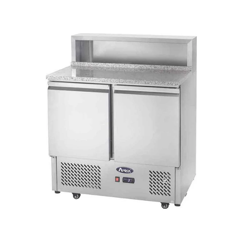 Table à pizza réfrigérée positive 2 portes - 300L