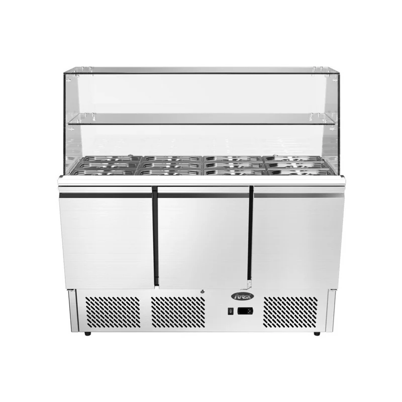 Vitrine Saladette réfrigérée positive 3 portes - 380L