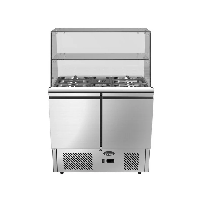 Vitrine Saladette réfrigérée positive 2 portes - 300L