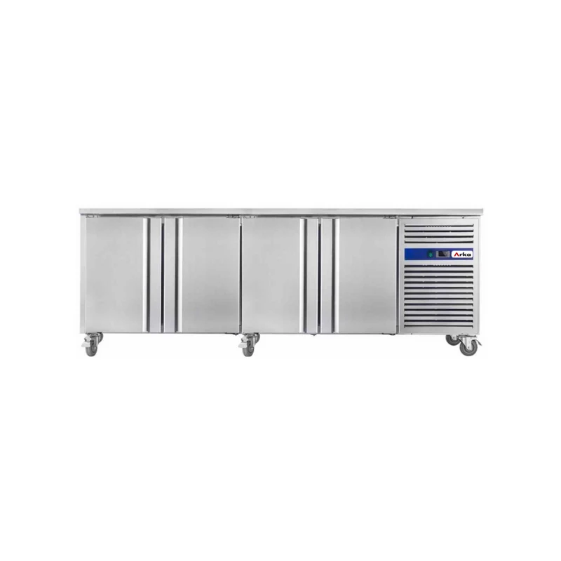 Desserte réfrigérée positive sans dosseret 4 portes - 540L