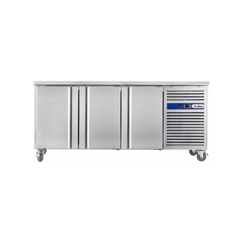 Desserte réfrigérée positive sans dosseret 3 portes - 400L