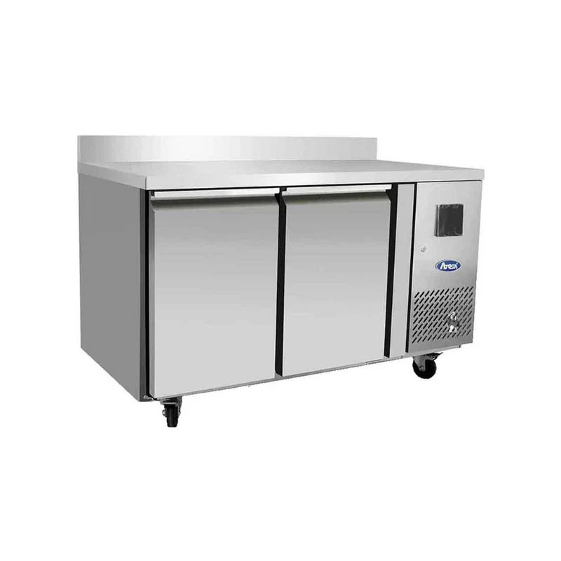 Table réfrigérée positive avec dosseret 2 portes - 240L