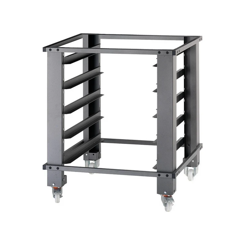 Support de four à pizza IDECK 65.105 sur roulettes + 3 glissières - Hauteur 1000mm
