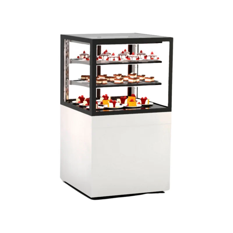 Vitrine de présentation réfrigérée libre service 3 niveaux
