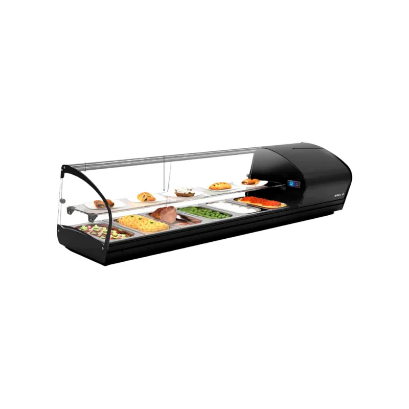Vitrine réfrigérée TAPAS Shark à poser 2 niveaux 8 GN 1/3