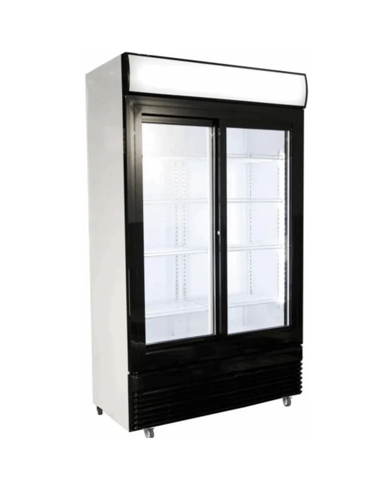 Armoire réfrigérée à boisson positive 2 portes coulissantes