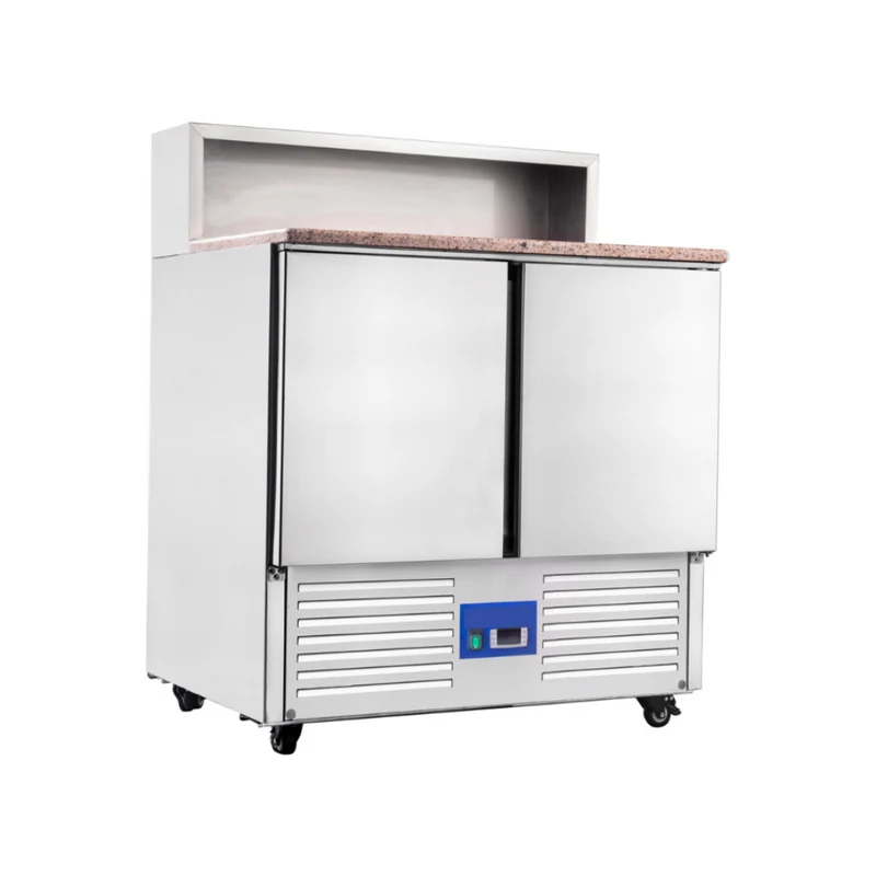 Table à pizza réfrigérée positive 2 portes - 250L