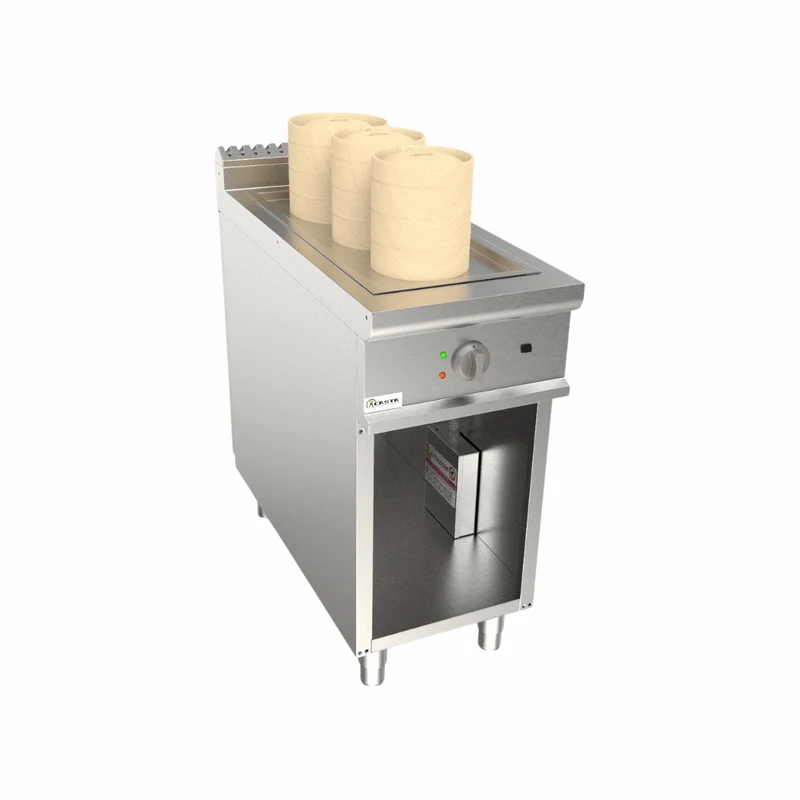 Cuiseur vapeur électrique Dim Sum 24L sur meuble ouvert